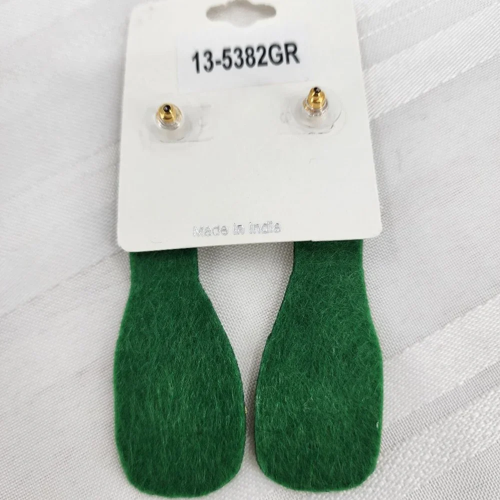 VIOLA Seed Bead Champaign‎ Bottle Earrings NWT